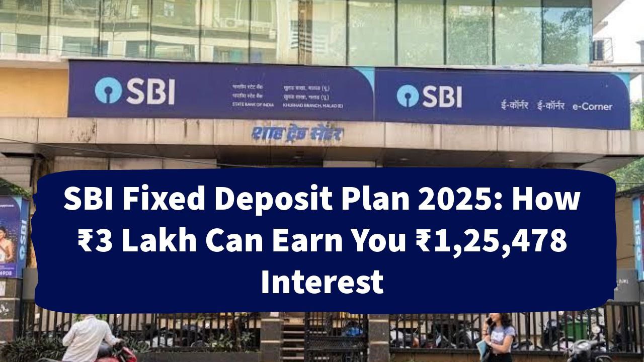 SBI Fixed Deposit Plan 2025: How ₹3 Lakh Can Earn You ₹1,25,478 Interest