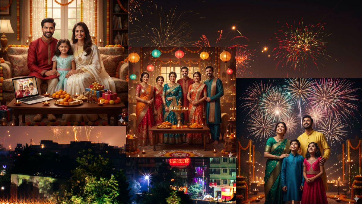 Try Gemini AI Diwali Family Photo